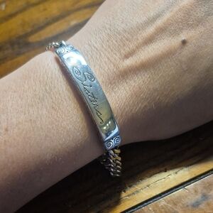 BRIGHTON Sisters Bracelet Silver Plated ID Bracelet
